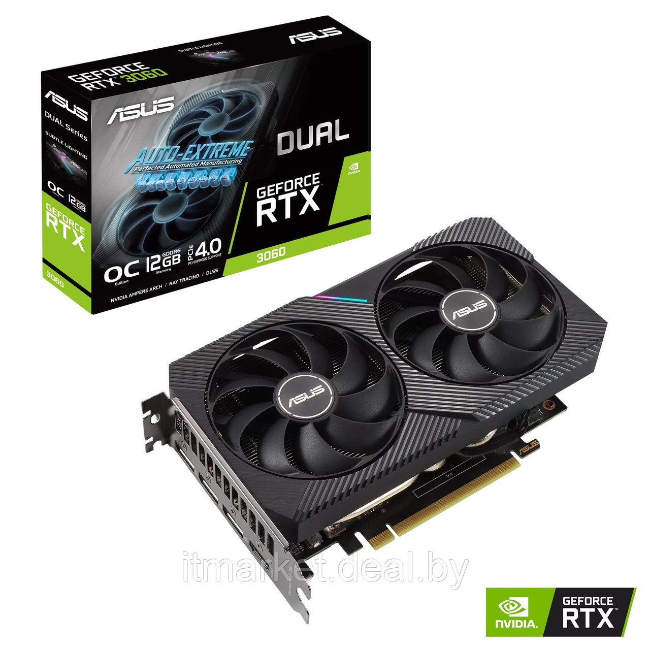 Видеокарта Asus RTX 3060 V2 OC Edition (DUAL-RTX3060-O12G-V2) - фото 1 - id-p208986126