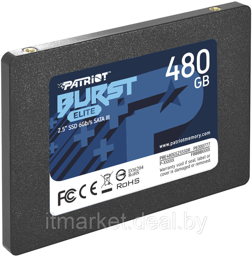 Жесткий диск SSD 480Gb Patriot Burst Elite (PBE480GS25SSDR) - фото 2 - id-p208982132