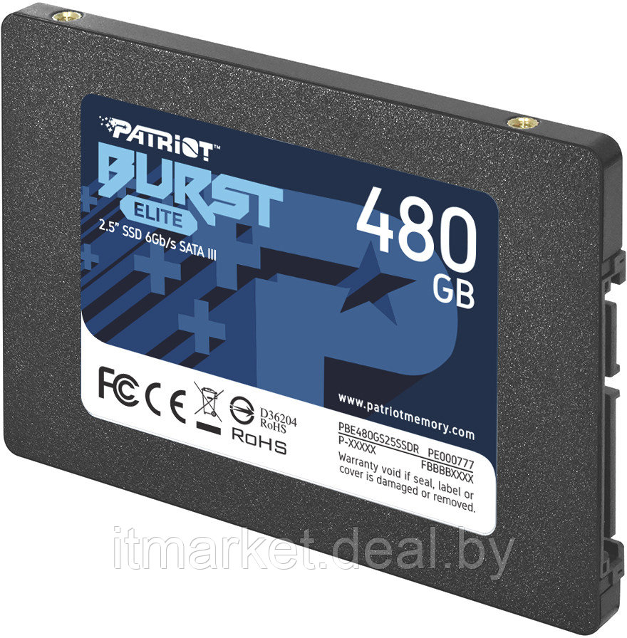 Жесткий диск SSD 480Gb Patriot Burst Elite (PBE480GS25SSDR) - фото 3 - id-p208982132
