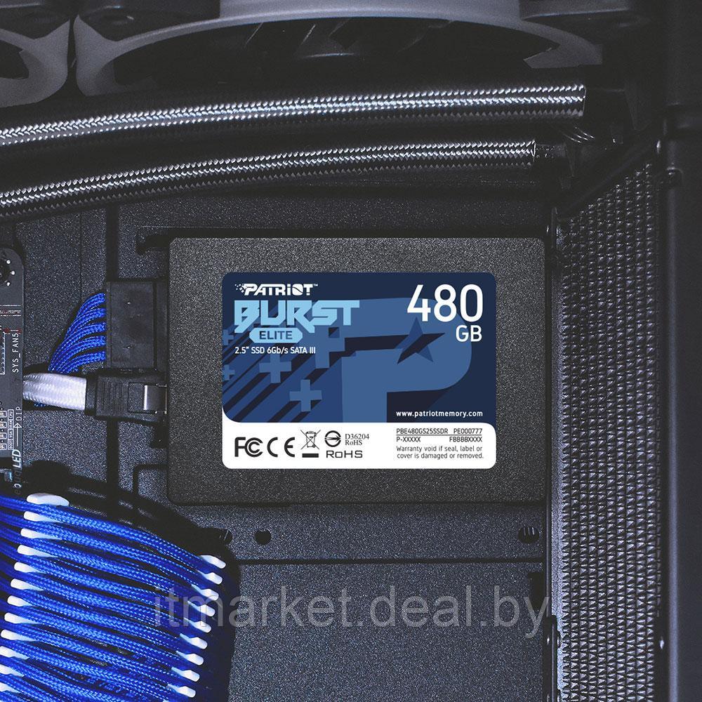 Жесткий диск SSD 480Gb Patriot Burst Elite (PBE480GS25SSDR) - фото 5 - id-p208982132