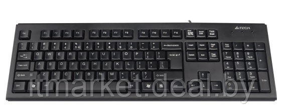 Клавиатура A4Tech KR-83 USB Black - фото 1 - id-p208973350