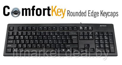 Клавиатура A4Tech KR-83 USB Black - фото 2 - id-p208973350