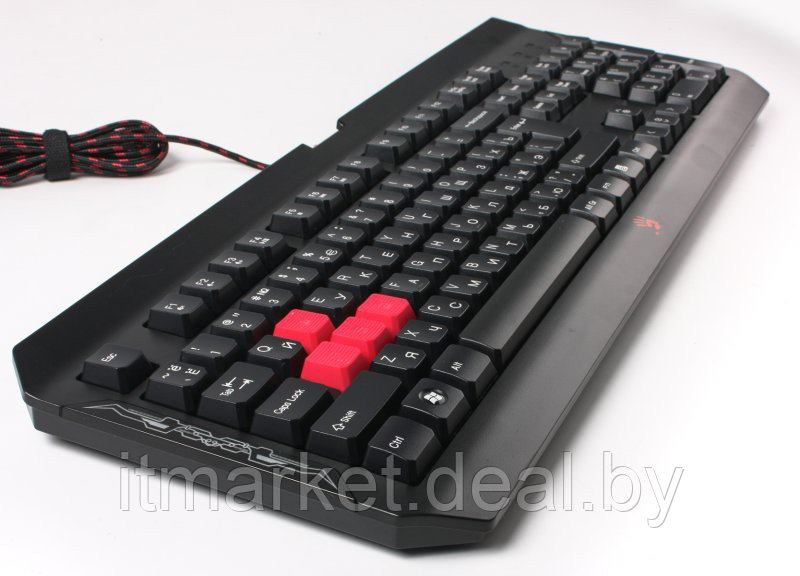 Клавиатура A4Tech Bloody Q100 Black USB Gamer - фото 2 - id-p208973352