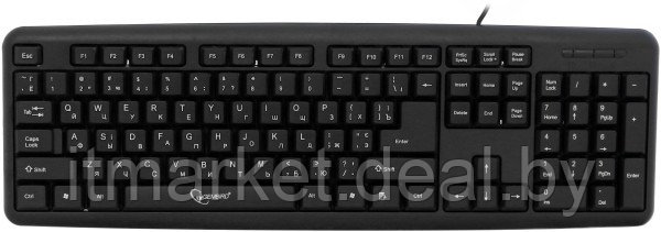 Клавиатура Gembird KB-U-103-RU USB black silent - фото 1 - id-p208973353