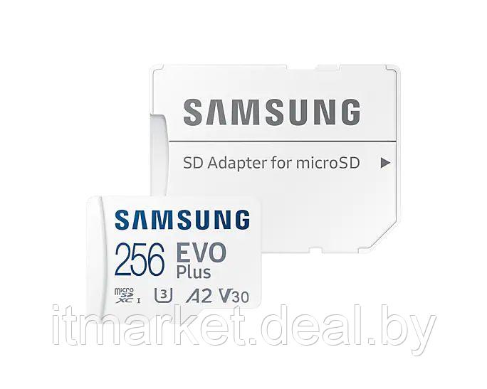 Карта памяти 256Gb Samsung EVO Plus 2021 (MB-MC256KA) (с адаптером) - фото 1 - id-p208985174