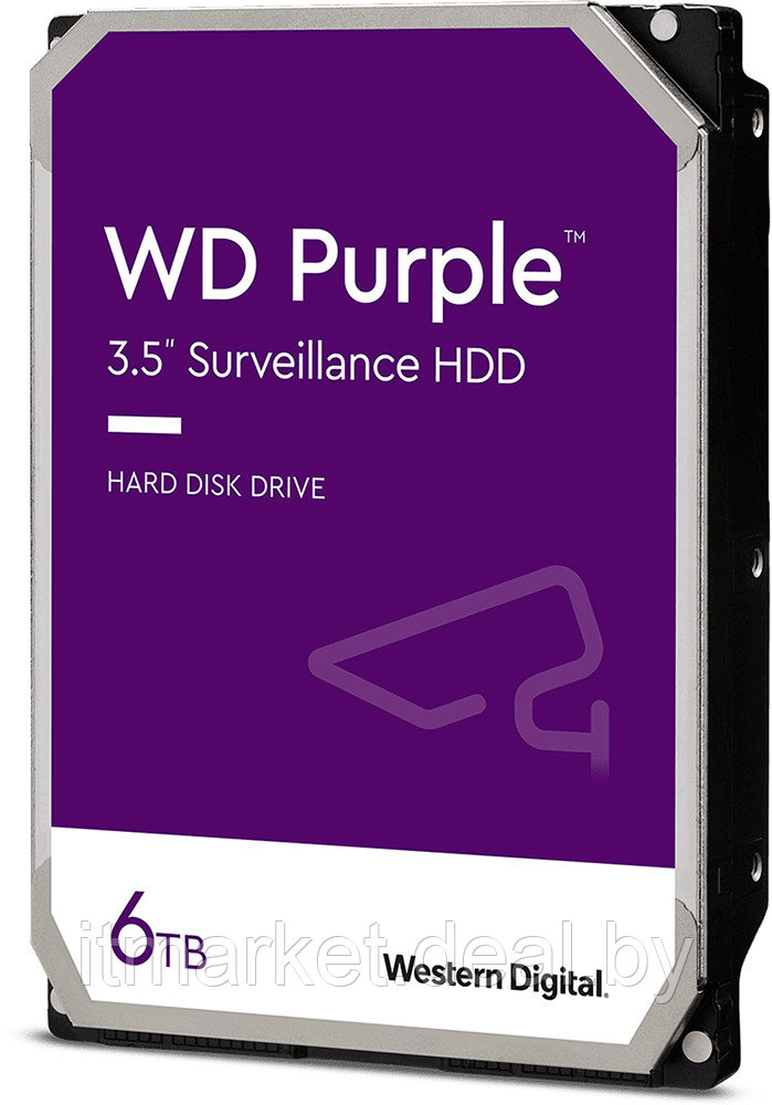 Жесткий диск 6Tb Western Digital Purple (WD62PURZ) - фото 1 - id-p208983202