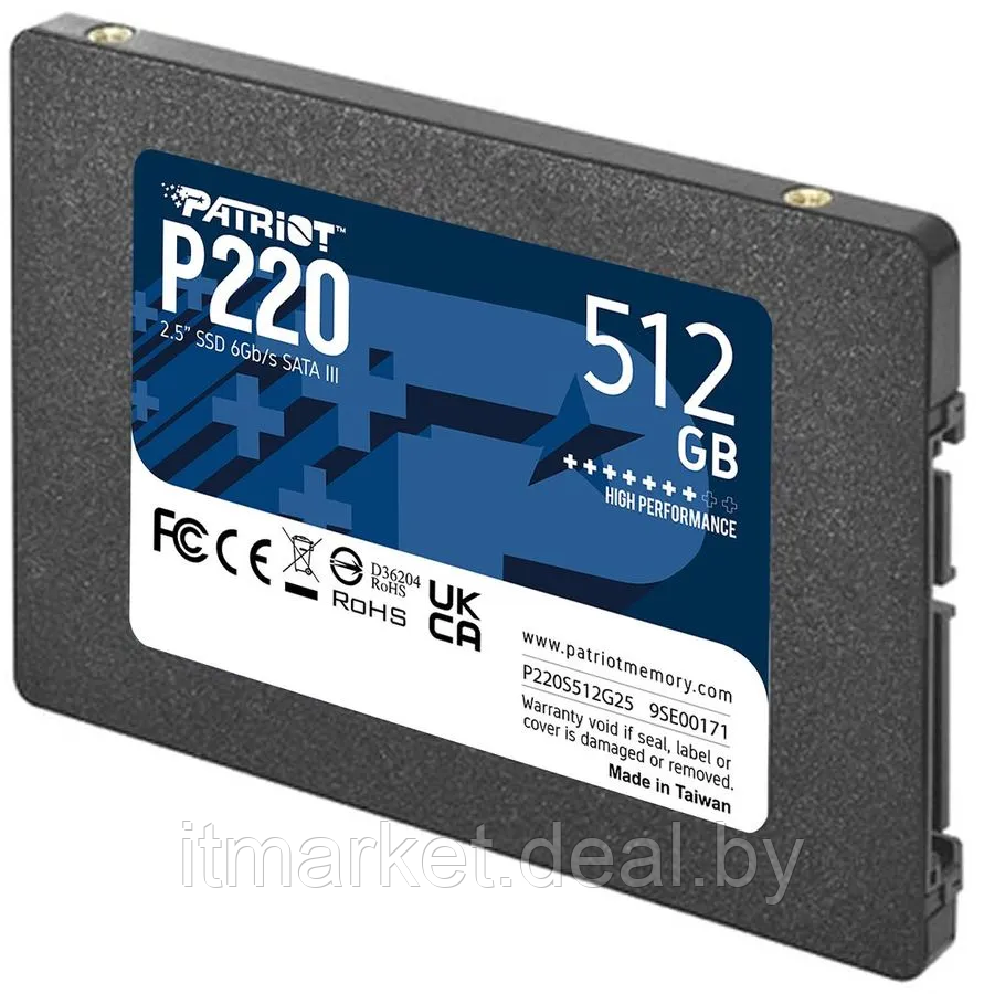 Жесткий диск SSD 512Gb Patriot P220 (P220S512G25) - фото 2 - id-p208992151