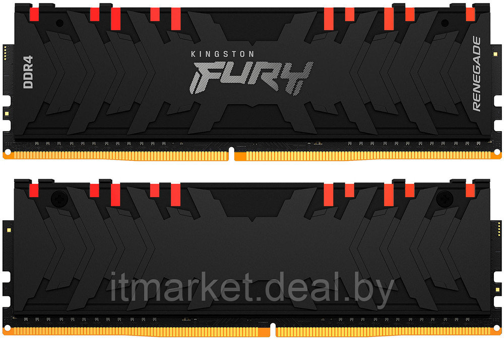 Модуль памяти 16Gb (2*8Gb) Kingston FURY Renegade RGB (KF432C16RBAK2/16) - фото 3 - id-p208984237