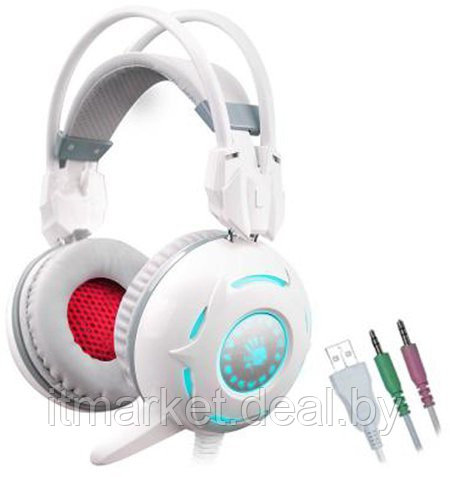 Наушники A4Tech Bloody G300 White - фото 1 - id-p208973440