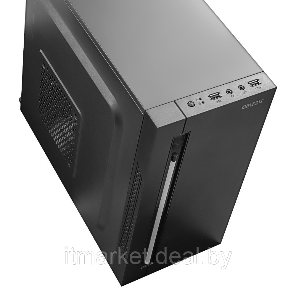 Корпус GINZZU D350 (Minitower, mATX, 2хUSB2.0, RGB-подсветка) - фото 2 - id-p208978328