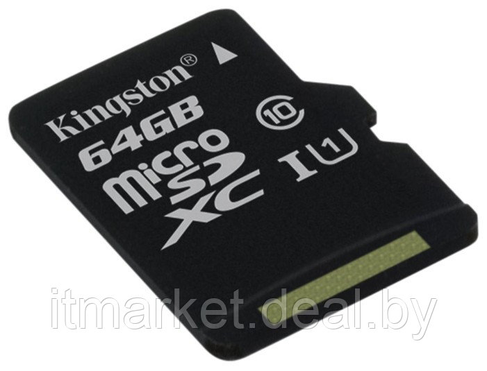 Карта памяти 64Gb Kingston microSDXC Class10 UHS-I U1 (SDC10G2/64GBSP) - фото 3 - id-p208973450