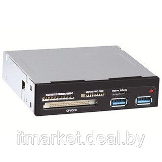 Картридер GINZZU GR-152UB +2xUSB 3.0 port - фото 2 - id-p208973451