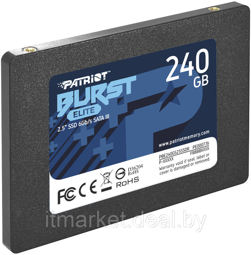 Жесткий диск SSD 240Gb Patriot Burst Elite (PBE240GS25SSDR) - фото 3 - id-p208983267