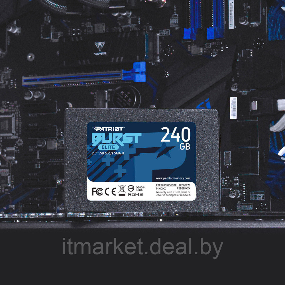 Жесткий диск SSD 240Gb Patriot Burst Elite (PBE240GS25SSDR) - фото 4 - id-p208983267