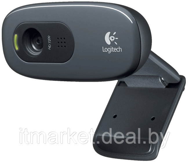 Веб-камера Logitech C270 (960-001063) Black (1280x720, Mic, USB 2.0) - фото 2 - id-p208973457