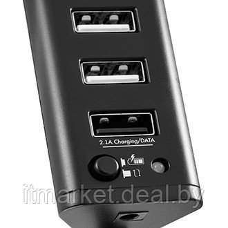Разветвитель USB GINZZU GR-315UAB 7port (1xUSB3.0+6xUSB2.0)+adapter - фото 2 - id-p208973464