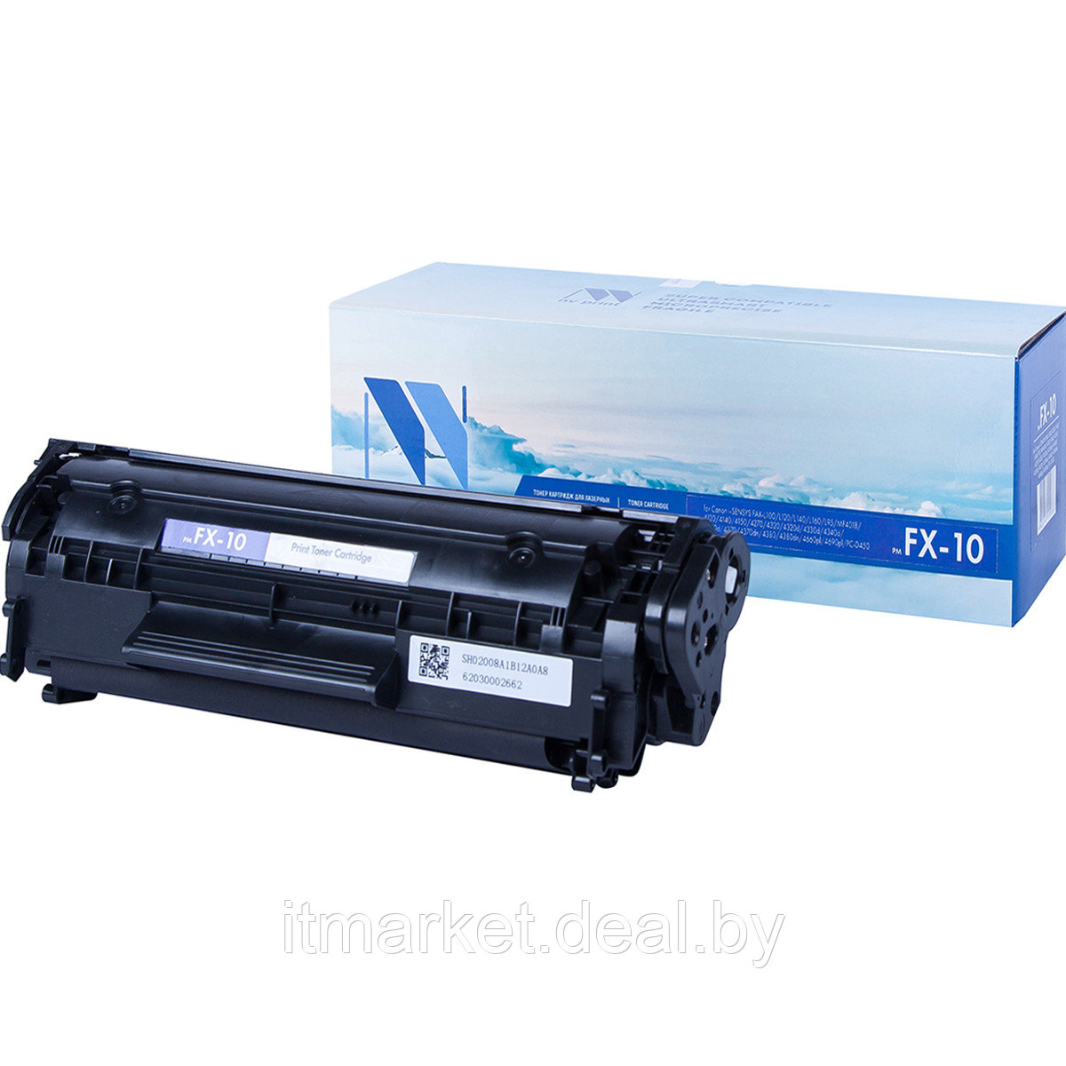 Картридж лазерный NV Print NV-FX10 (Canon MF4018, MF4120, MF4140, MF4150, MF4320d, MF4330d, MF4340d, 2000стр.) - фото 1 - id-p208978358