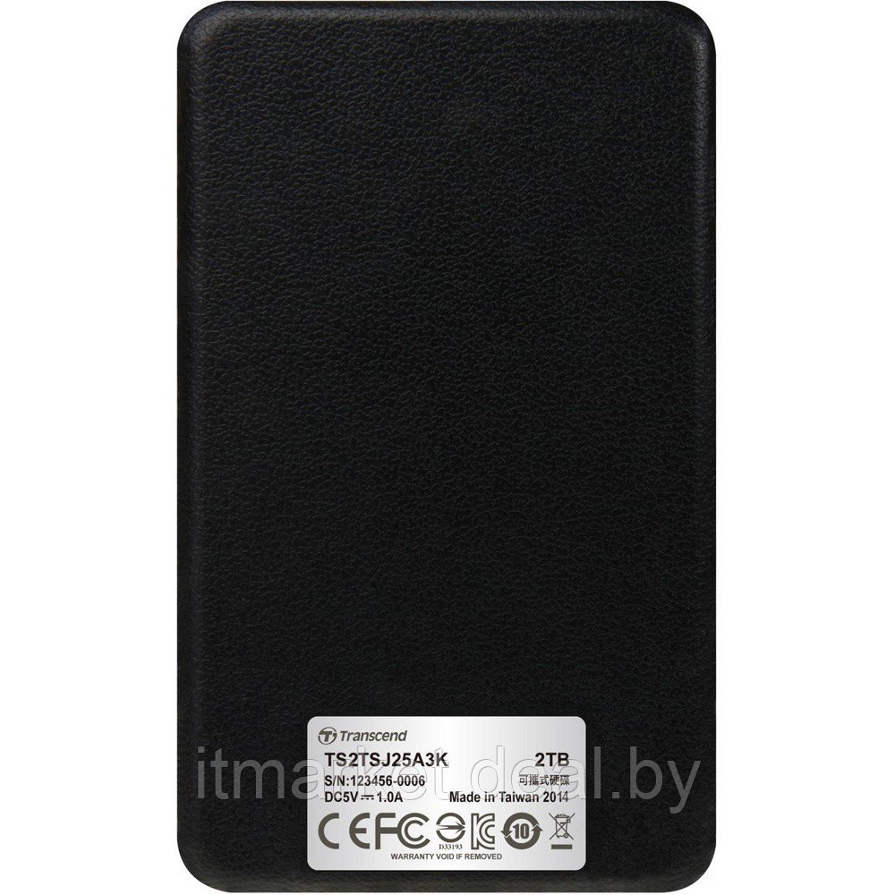 Внешний жесткий диск 2Tb Transcend StoreJet 25A3K (TS2TSJ25A3K) Black USB 3.0 - фото 2 - id-p208973471