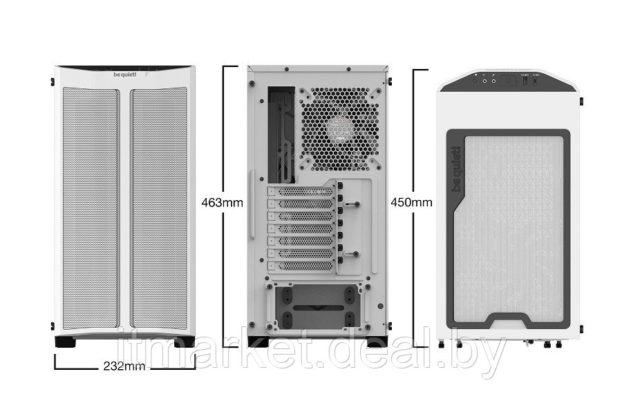 Корпус be quiet! PURE BASE 500DX (BGW38) White - фото 6 - id-p208979330