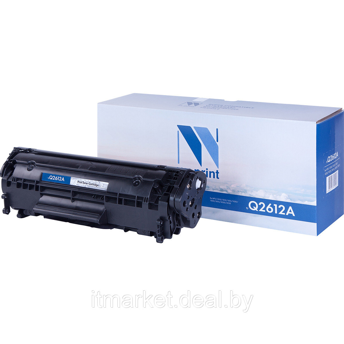Картридж лазерный NV Print NV-Q2612A (HP LaserJet M1005, 1010, 1012, 1015, 1020, 1022, M1319f, 3015, 3020, - фото 1 - id-p208978360