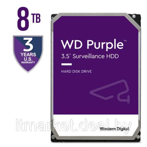 Жесткий диск 8Tb Western Digital Purple (WD84PURZ) - фото 1 - id-p208983313