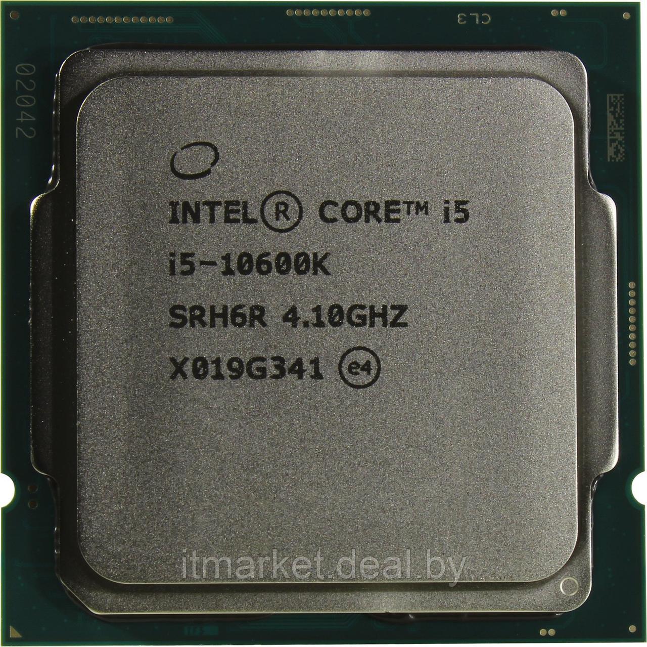 Процессор Intel Core i5-10600K CM8070104282134 (Socket 1200) - фото 1 - id-p208981385