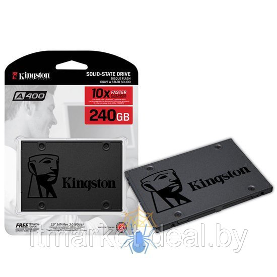 Жесткий диск SSD 240Gb Kingston A400 (SA400S37/240G) - фото 1 - id-p208973567