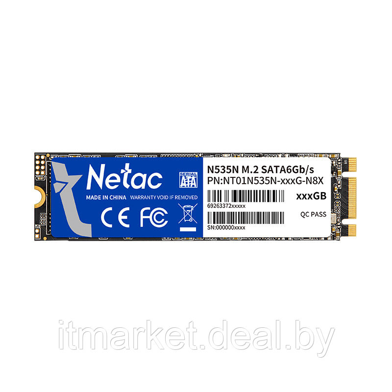 Жесткий диск SSD 2Tb Netac N535N (NT01N535N-002T-N8X) - фото 1 - id-p208990332