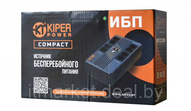 Источник бесперебойного питания 1000VA Kiper Power Compact 1000 - фото 3 - id-p208983420