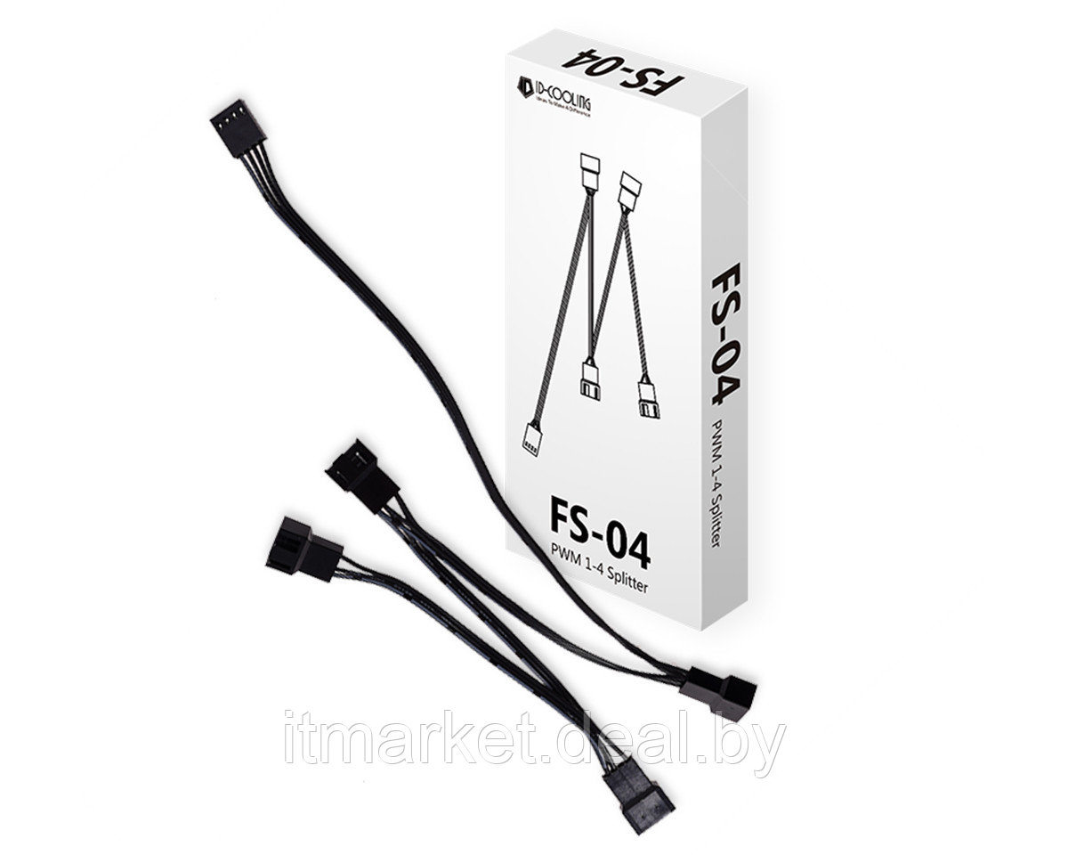 Разветвитель для вентиляторов ID-Cooling FS-04 (1 to 4x4-pin PWM) - фото 1 - id-p208990389