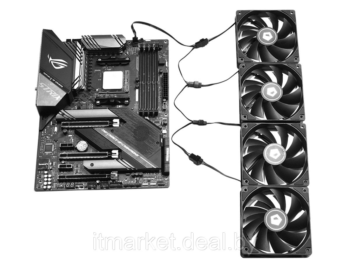 Разветвитель для вентиляторов ID-Cooling FS-04 (1 to 4x4-pin PWM) - фото 3 - id-p208990389