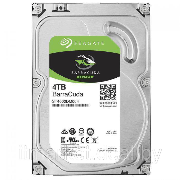 Жесткий диск 4Tb Seagate Barracuda ST4000DM004 (SATA-6Gb/s, 5400rpm, 256Mb) - фото 1 - id-p208973644