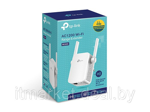 Репитер TP-Link RE305 (1200Mbit/s, 2.4GHz + 5GHz, LAN) - фото 3 - id-p208973658