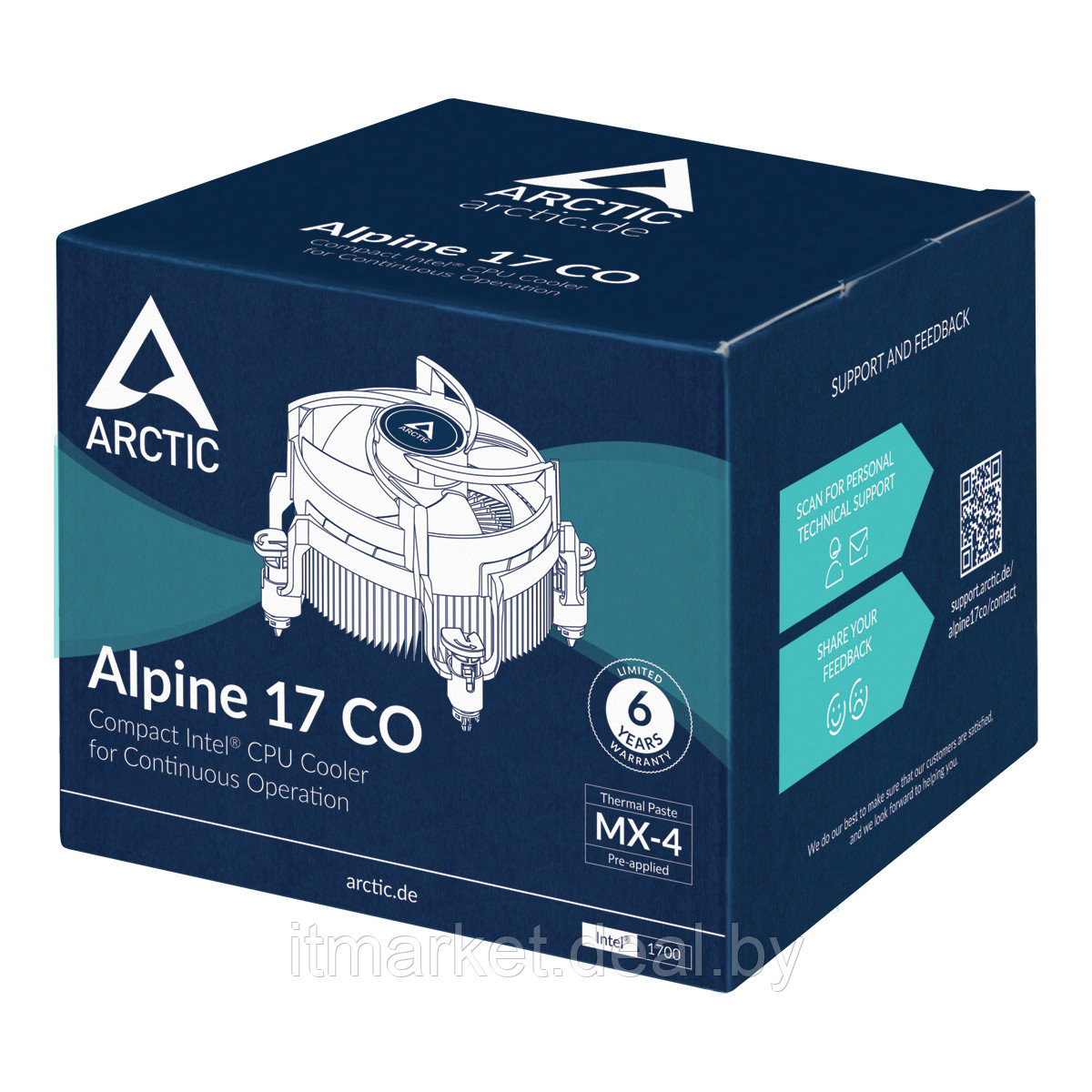 Вентилятор Arctic Cooling Alpine 17 CO (ACALP00041A) - фото 5 - id-p208990424
