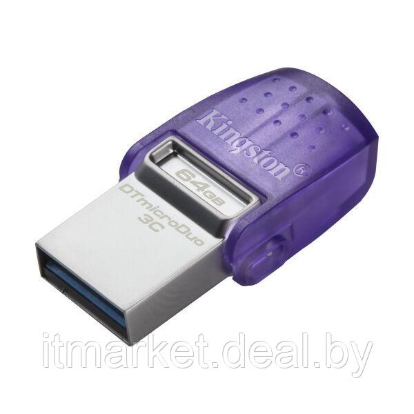 Usb flash disk 64Gb Kingston DataTraveler microDuo 3C (DTDUO3CG3/64Gb) - фото 2 - id-p208990428