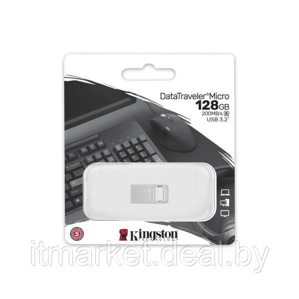 Usb flash disk 128Gb Kingston DataTraveler Micro G2 (DTMC3G2/128GB) - фото 3 - id-p208990442