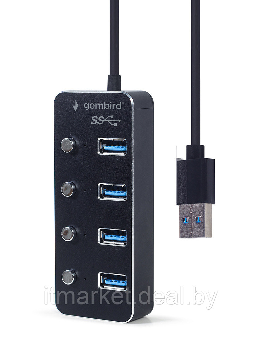 Разветвитель USB Gembird UHB-U3P4P-01 - фото 6 - id-p208991416