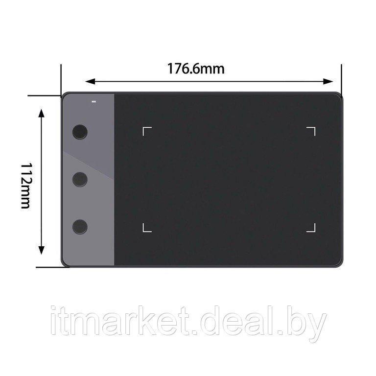 Графический планшет Huion H420 Black (102x57mm, 2048 уровней нажатия) - фото 2 - id-p208973755