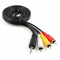 Кабель Cablexpert CCA-4P2R-2M (3.5mm 4-pin - 3xRCA) 2m