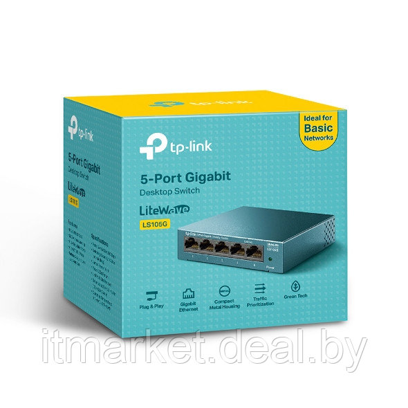 Коммутатор TP-Link LS105G - фото 6 - id-p208990517