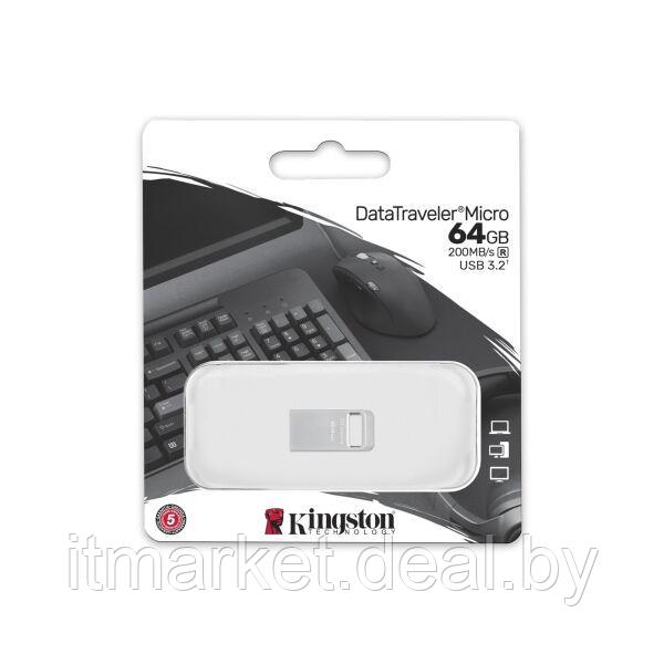 Usb flash disk 64Gb Kingston DataTraveler Micro G2 (DTMC3G2/64) - фото 3 - id-p208990575