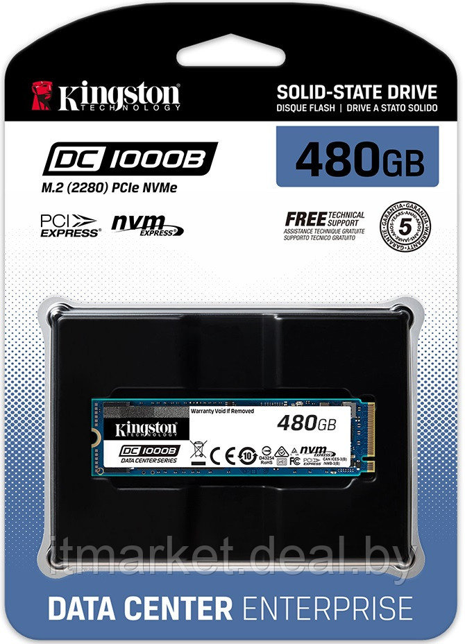 Жесткий диск SSD 480Gb Kingston DC1000B (SEDC1000BM8/480G) - фото 3 - id-p208990623