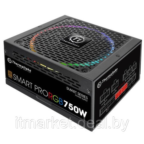Блок питания 750W Thermaltake Smart Pro RGB (SPR-750AH3FSB) - фото 2 - id-p208992488