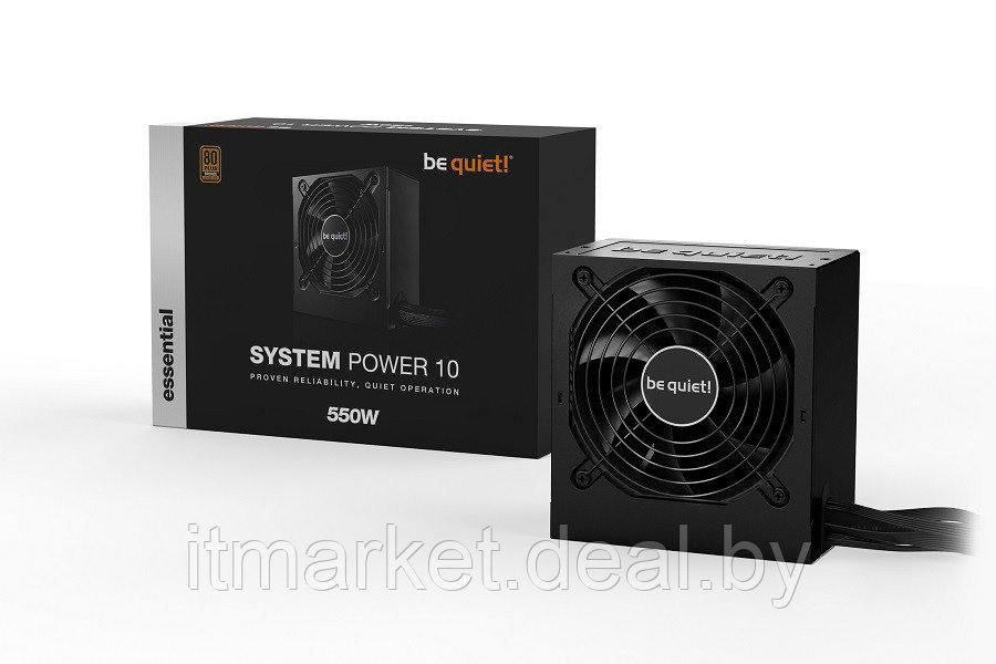 Блок питания 550W be quiet! System Power 10 Bronze (BN327) - фото 1 - id-p208990819