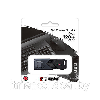 Usb flash disk 128Gb Kingston DataTraveler Exodia Onyx (DTXON/128GB) - фото 3 - id-p208991851