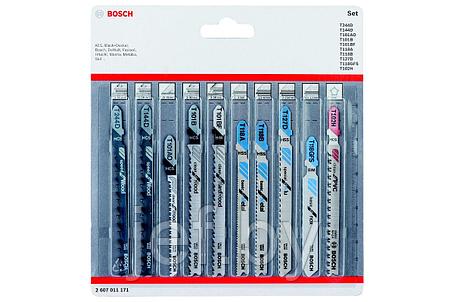 Набор пилок лобзик универсальный 10 шт BOSCH 2607011171, фото 2