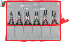 Набор съемников стопорных колец 6 предметов на полотне FORCEKRAFT FK-6878A, фото 2