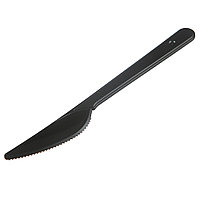 Нож пластиковый ПРЕМИУМ черный (50 шт/упак)