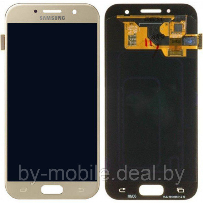 Экран (модуль) Samsung Galaxy A3 (2017) A320 (золотистый) - фото 1 - id-p208998943