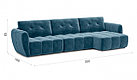 Угловой диван Треви-4 ткань Kengoo/teal, фото 7